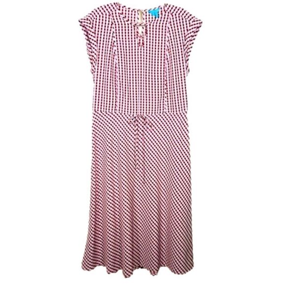 Draper James Gingham Keyhole Midi Dress NWT - Picture 13 of 15